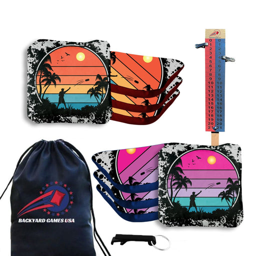 Professional Color Thrower Cornhole Bags - Set of 8