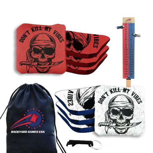 Professional Don't Kill My Vibes Cornhole Bags - Set of 8
