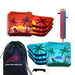 Red Blue Beach Chair Cornhole Bags - Set of 8