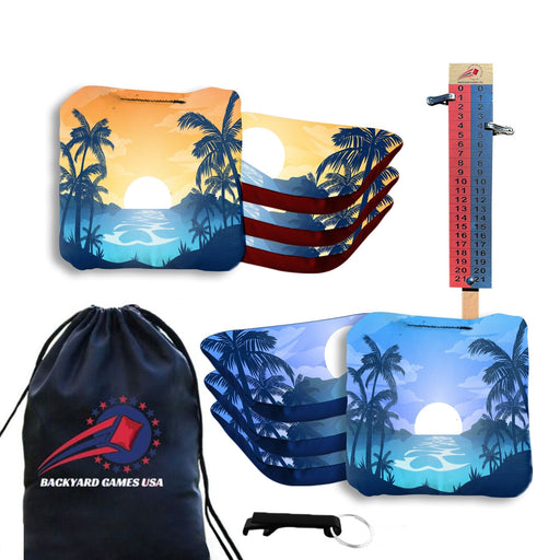 River Palms Cornhole Bags - Set of 8