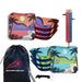Green Purple Beach Cornhole Bags - Set of 8