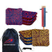 Red Yellow Tech Cornhole Bags - Set of 8