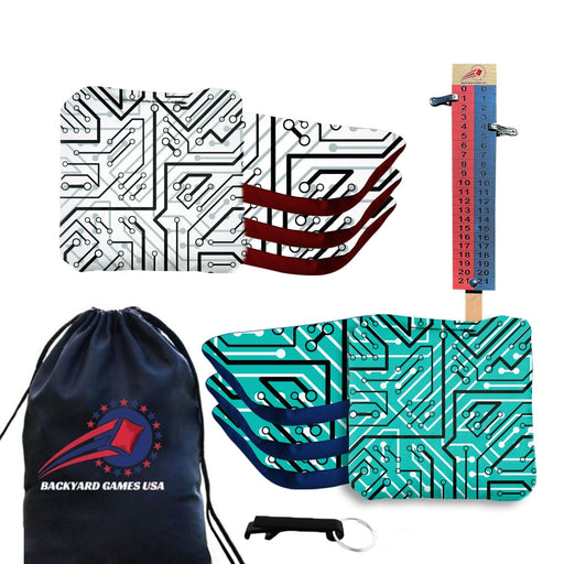 White Aqua Tech Cornhole Bags - Set of 8