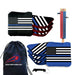 Blue Lines Flag Cornhole Bags - Set of 8