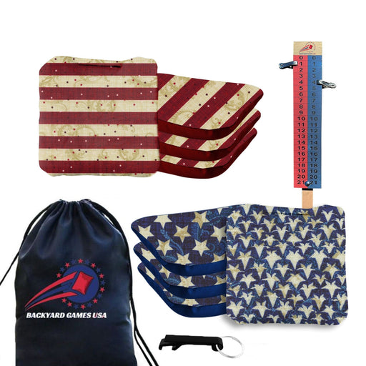 Stars Stripes Cornhole Bags - Set of 8