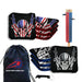 Flag Skull Guns Cornhole Bags - Set of 8