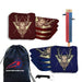 Professional Red Blue Deer Cornhole Bags - Set of 8