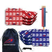 Professional Red Blue Fish Cornhole Bags - Set of 8
