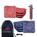 Professional Red Blue Tech Cornhole Bags - Set of 8