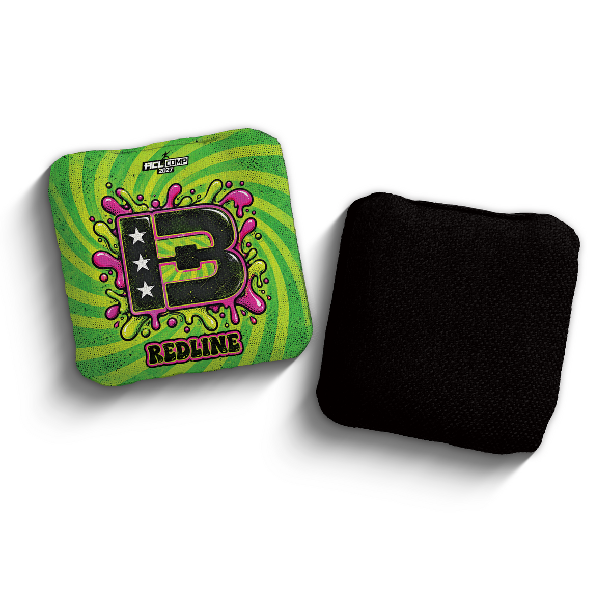 2027 Brotherhood Cornhole Redline Acid Slime Edition ACL Comp Stamped Cornhole Bags