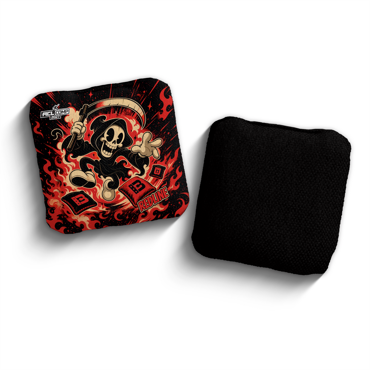 2027 Brotherhood Cornhole Redline Reaper Parade Edition ACL Comp Stamped Cornhole Bags
