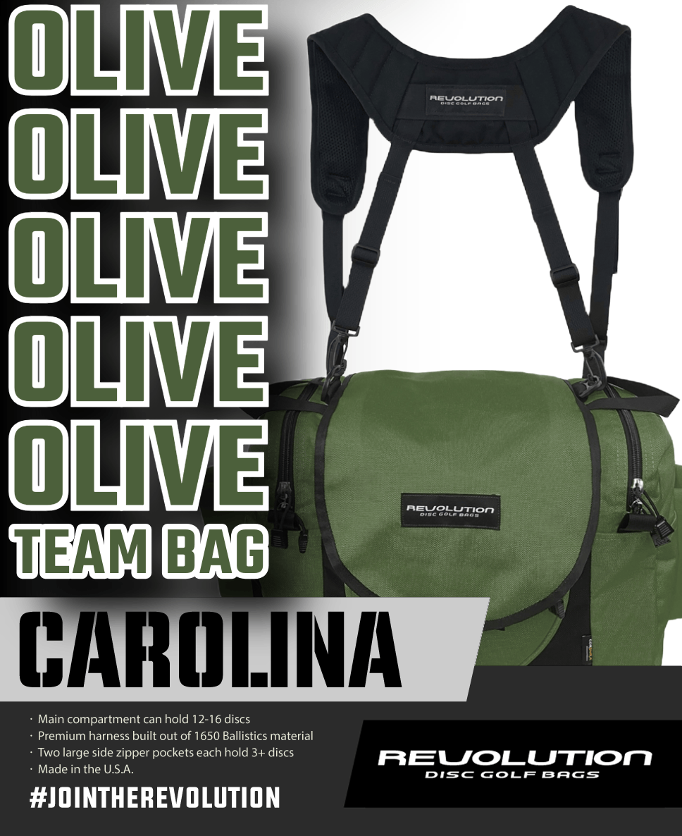 Bag Revolution Carolina Team V3 Disc Golf Bag - Olive Green