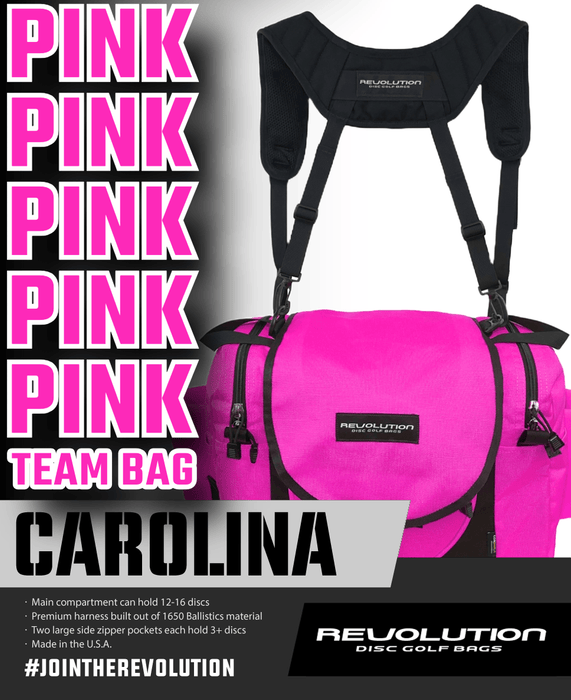 Bag Revolution Carolina Team V3 Disc Golf Bag - Brilliant Rose