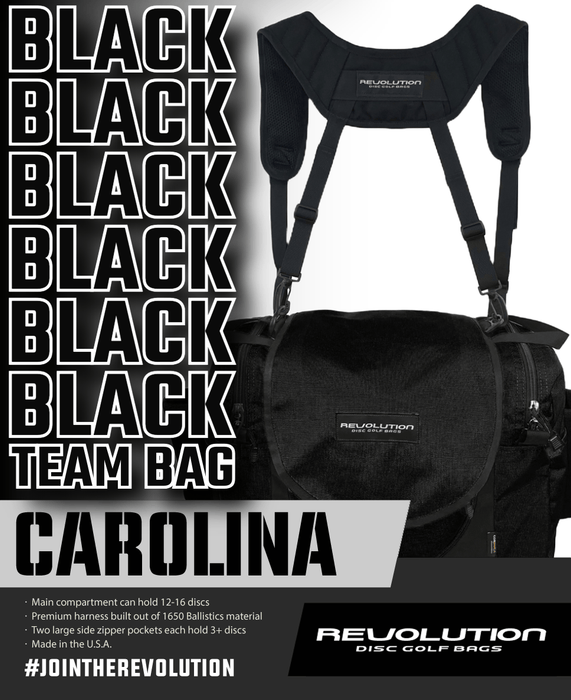 Bag Revolution Carolina Team V3 Disc Golf Bag - Onyx