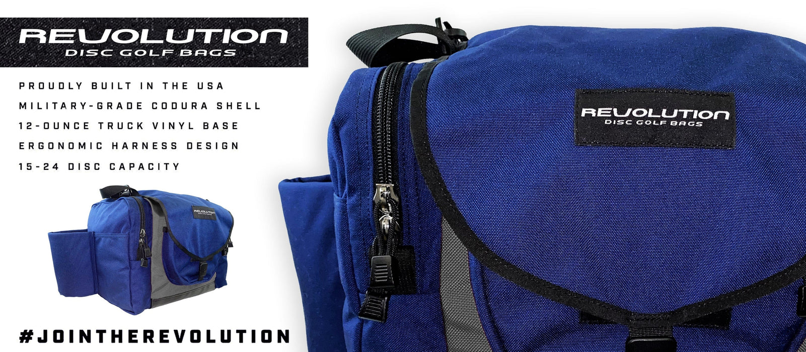 Bag Revolution Carolina Team V3 Disc Golf Bag - Sapphire