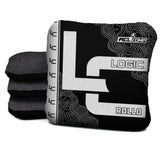 Contour Black White Cornhole Bags - Multiple Series - Set of 4
