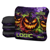 Neon Jack - Halloween Cornhole Bags - Multiple Bag Series - Set of 4