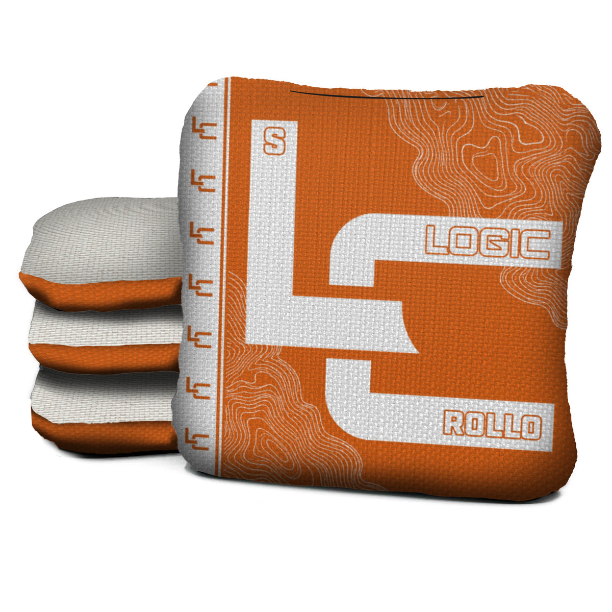 Contour Orange Cornhole Bags - Multiple Series - Set of 4