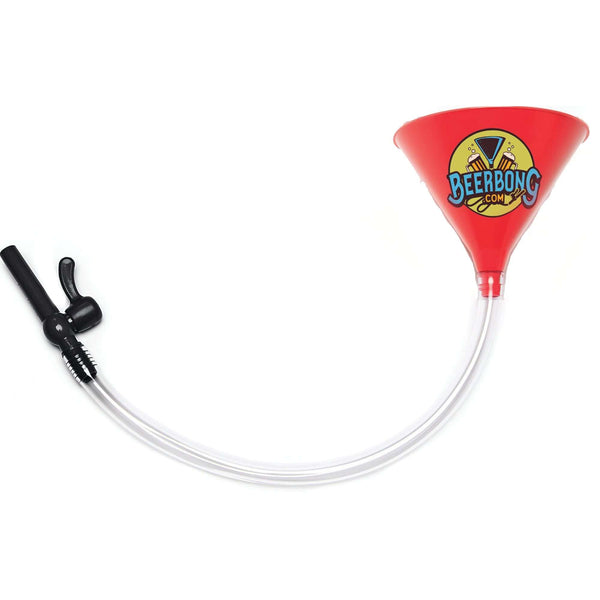 Beer Funnel Red Party Beer Funnel with Valve - 3 Ft Tube