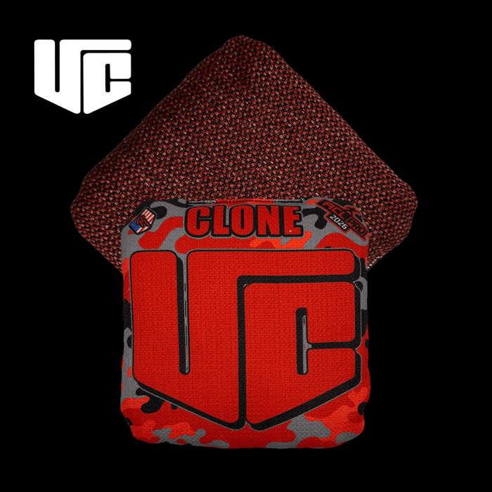 CornHole bags Light 2026 CLONE Camo Red