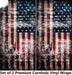 Rustic Flag Cornhole Boards Wraps (Set of 2)