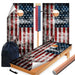 Rustic Flag Cornhole Boards Wraps (Set of 2)