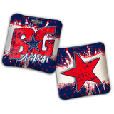 2027 BG Multiple Bag Models - "BROKEN HEX" - ACL Comp Stamped Cornhole Bags - SET OF 4 BAGS