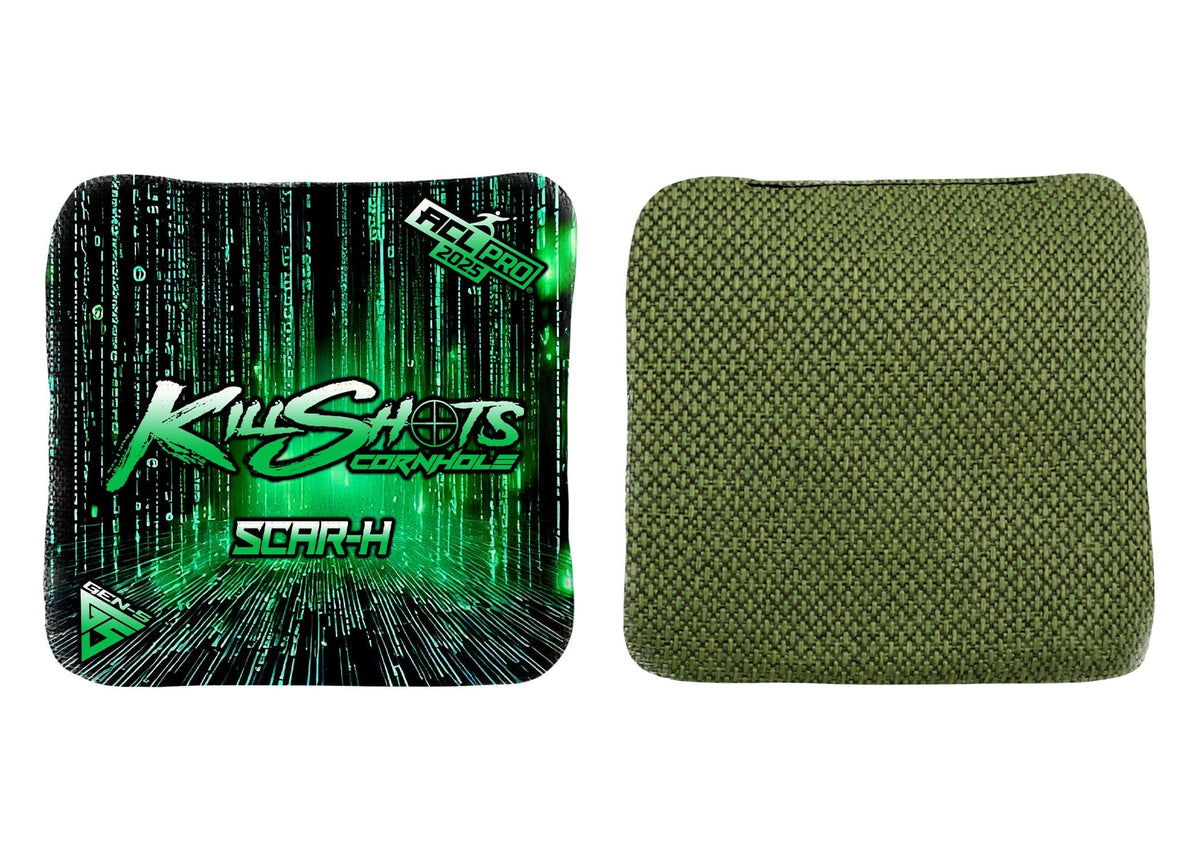 Bags Matrix / Yes (+$15) Killshots Cornhole | Scar-H Series | Limited Designs | 2025 ACL Pro Cornhole Bags