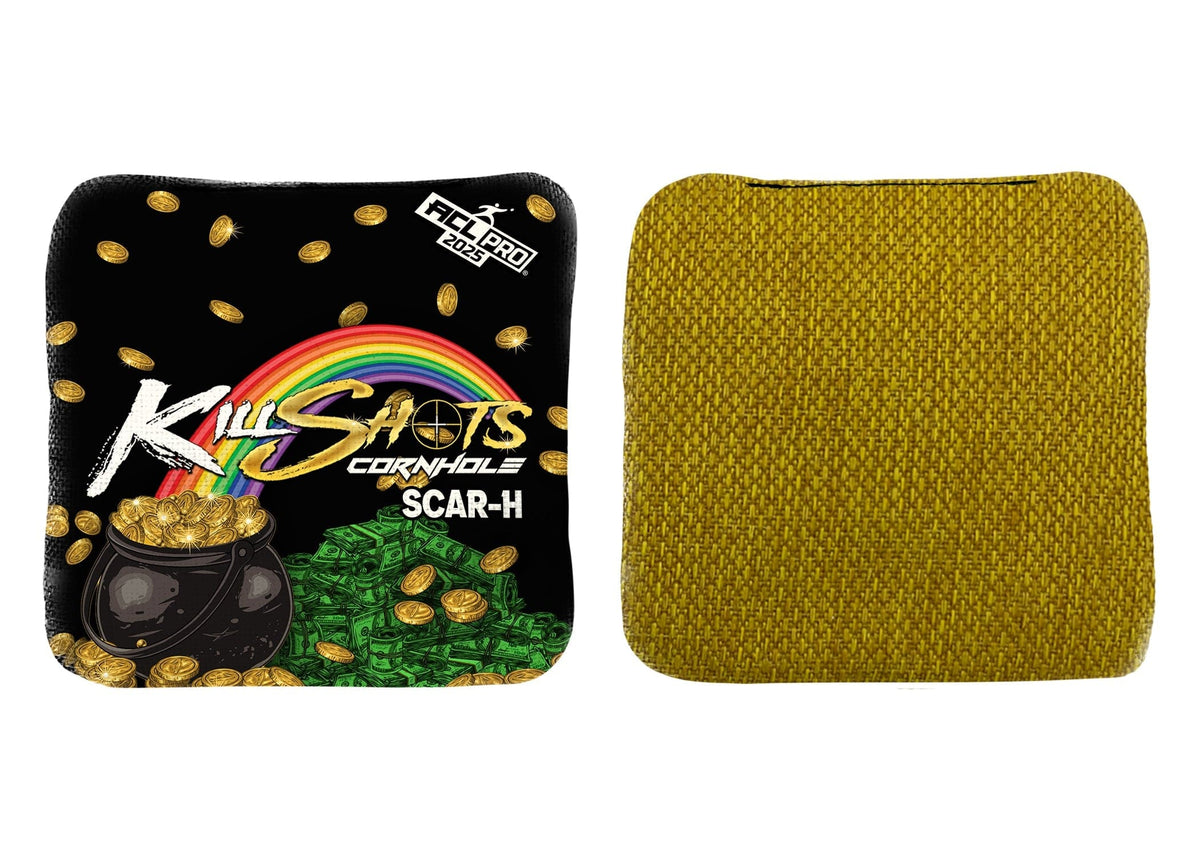 Bags OVER THE RAINBOW / Yes (+$15) Killshots Cornhole | Scar-H Series | Limited Designs | 2025 ACL Pro Cornhole Bags