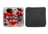 Bags Heart Splatter / Yes (+$15) Killshots Cornhole | Scar-H Series | Limited Designs | 2025 ACL Pro Cornhole Bags
