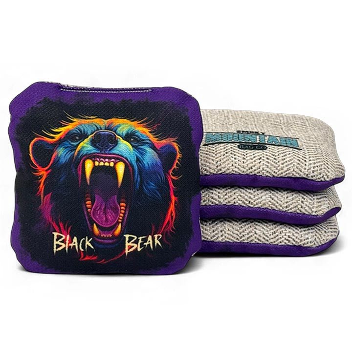 Smoky Mountain Bag Co – Pro Cornhole Bags – Set of 4 – Black Bear