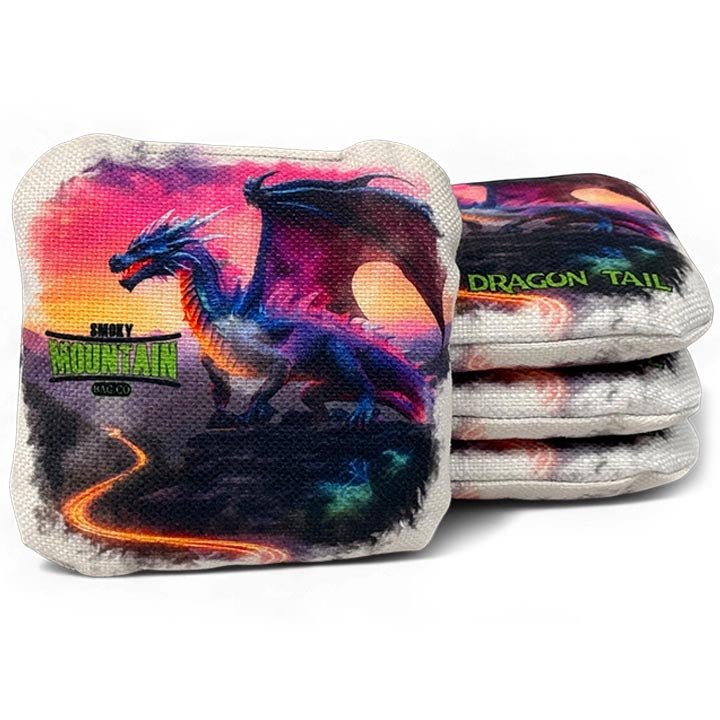 Smoky Mountain Bag Co – Pro Cornhole Bags – Set of 4 – Dragon Tail