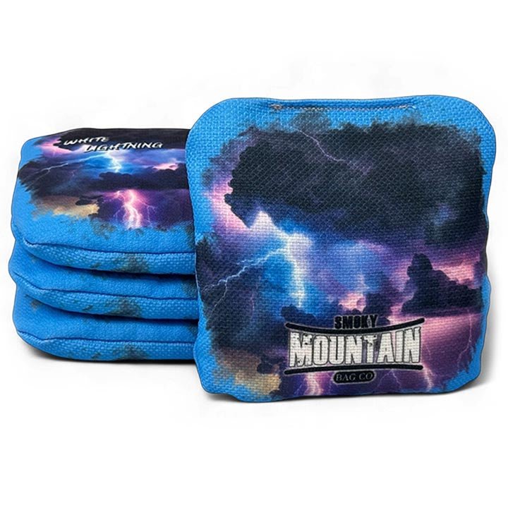 Smoky Mountain Bag Co – Pro Cornhole Bags – Set of 4 – White Lightning