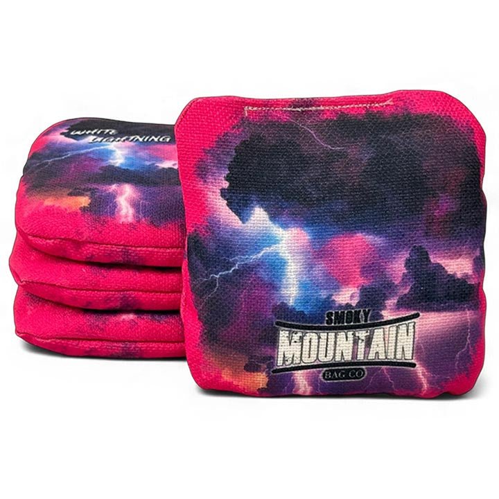 Smoky Mountain Bag Co – Pro Cornhole Bags – Set of 4 – White Lightning