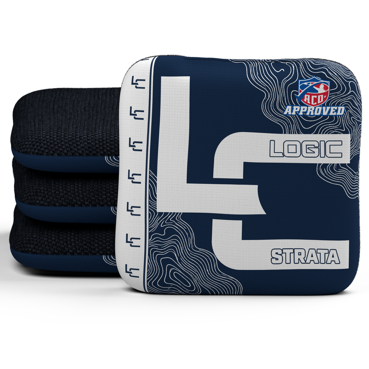 Contour Marine White Cornhole Bags - Multiple Series - Set of 4