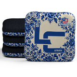 Calavera Cobalt - Cornhole Bags - Multiple Series - Set of 4