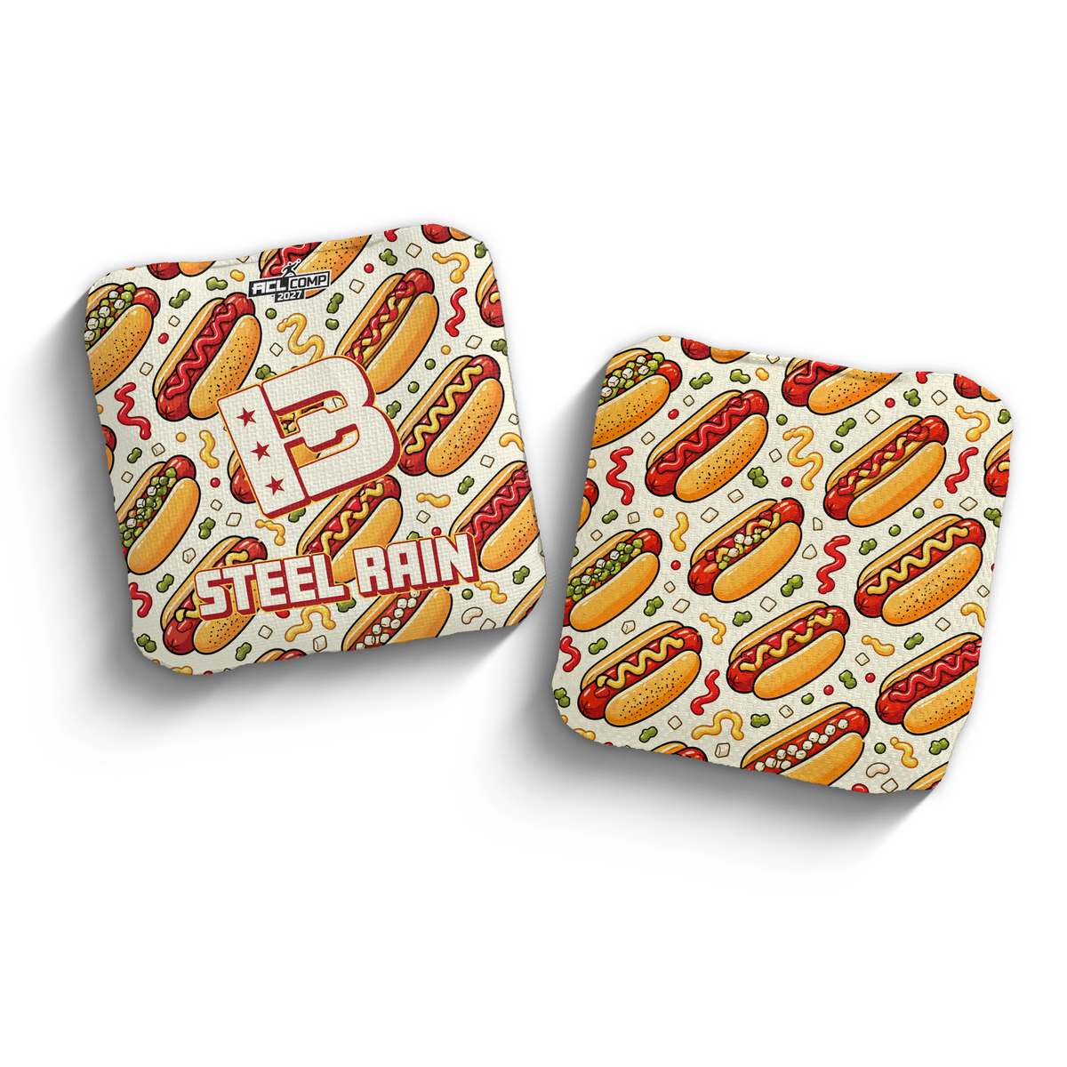 2027 Brotherhood Cornhole Steel Rain "The Glizzy" Edition ACL Comp Stamped Cornhole Bags