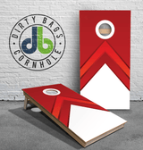 boards Professional Cornhole Boards - Red and White Arrows