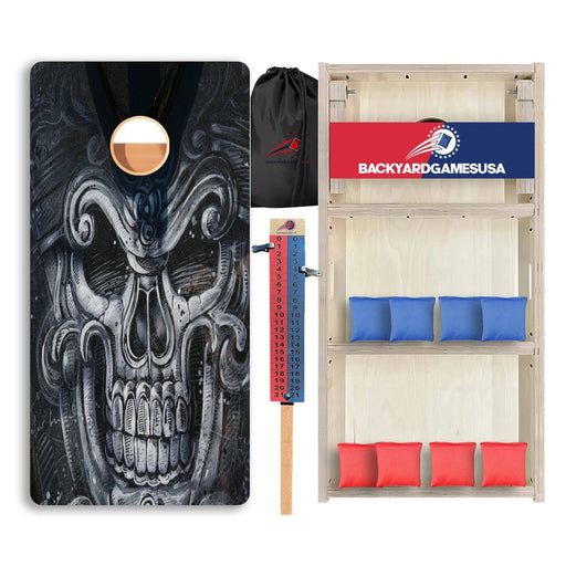 Large Creepy Skull Professional Cornhole Boards