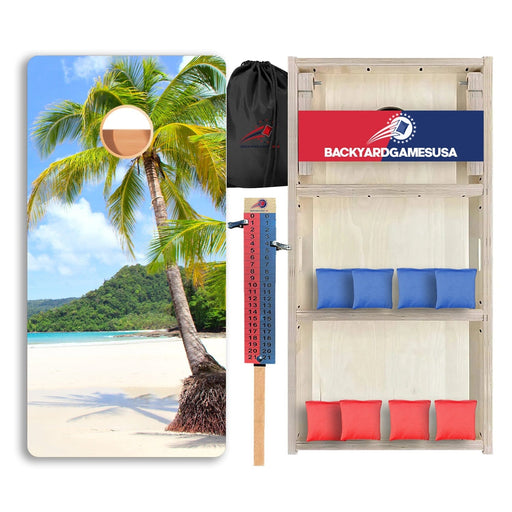 Palm Tree Ocean Professional Cornhole Boards