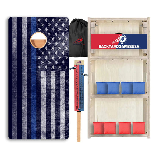 Cloudy Blue Line Professional Cornhole Boards