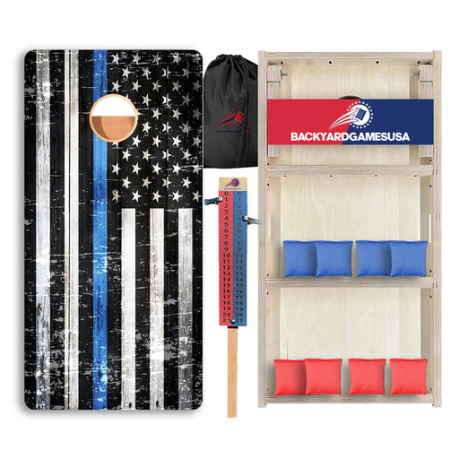 Blue Line Rustic Professional Cornhole Boards