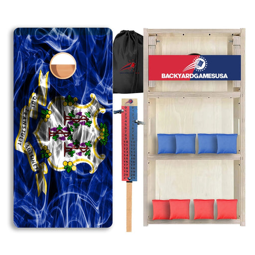 Connecticut Windy Flag Professional Cornhole Boards