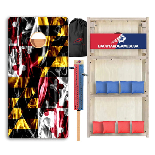 Maryland Windy Flag Professional Cornhole Boards