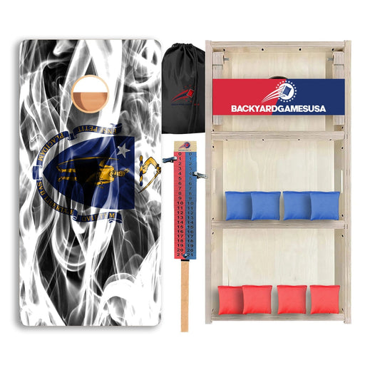 Massachusetts Windy Flag Professional Cornhole Boards