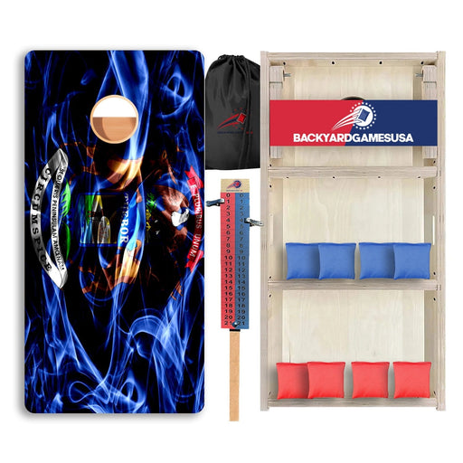 Michigan Windy Flag Professional Cornhole Boards