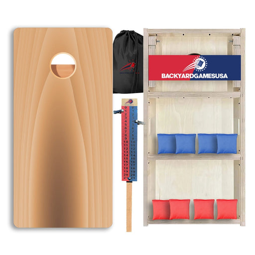 Tan Wood Grain Professional Cornhole Boards