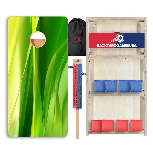 Green Pattern Professional Cornhole Boards