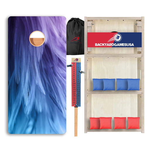 Purple Feathers Professional Cornhole Boards