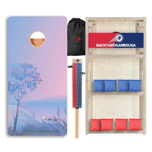 Tree and Boat Professional Cornhole Boards